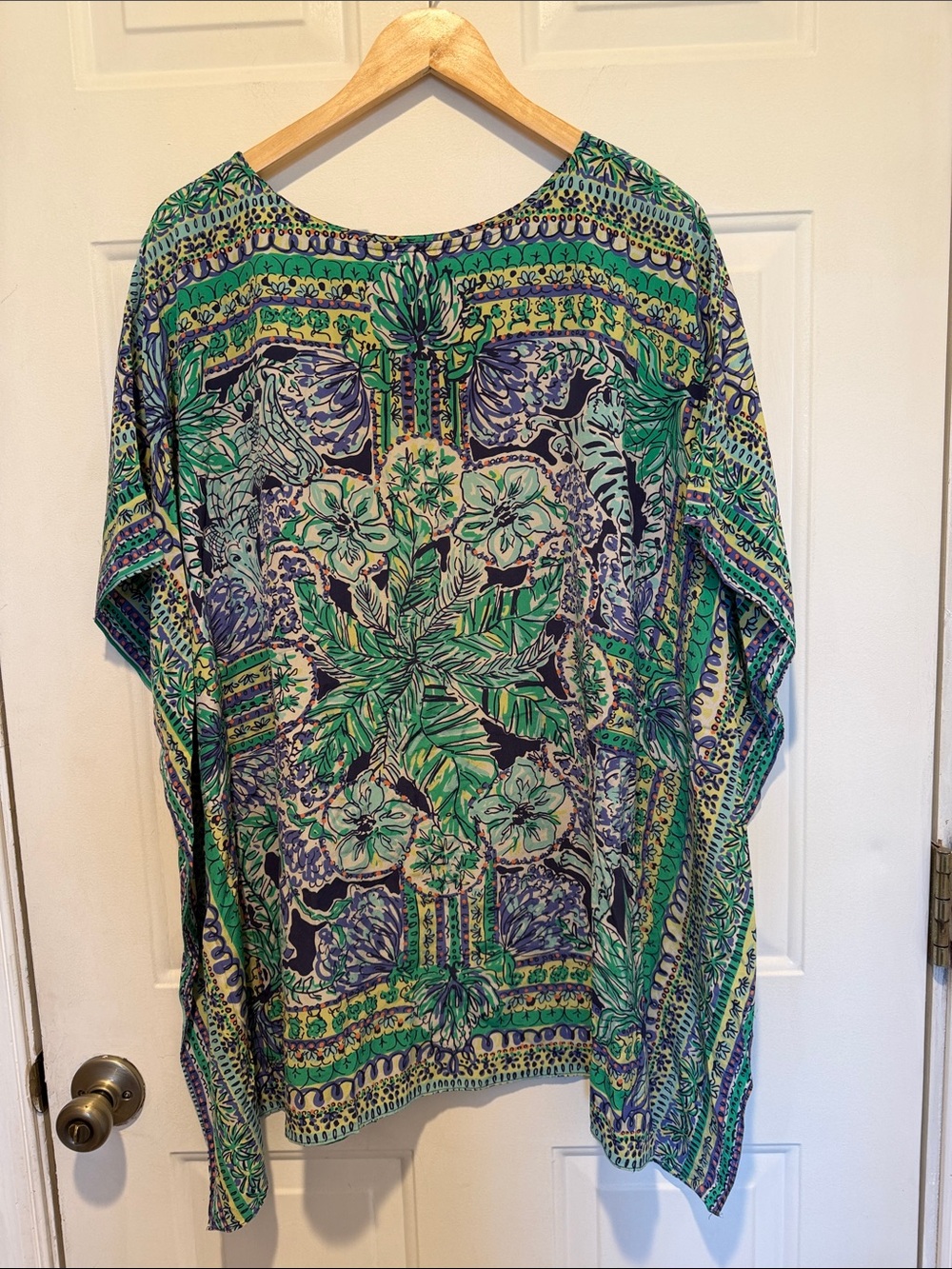 Lilly Pulitzer Lindamarie Escape Artist Silk Caftan